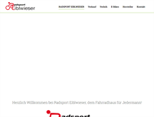 Tablet Screenshot of fahrrad-eiblwieser.de